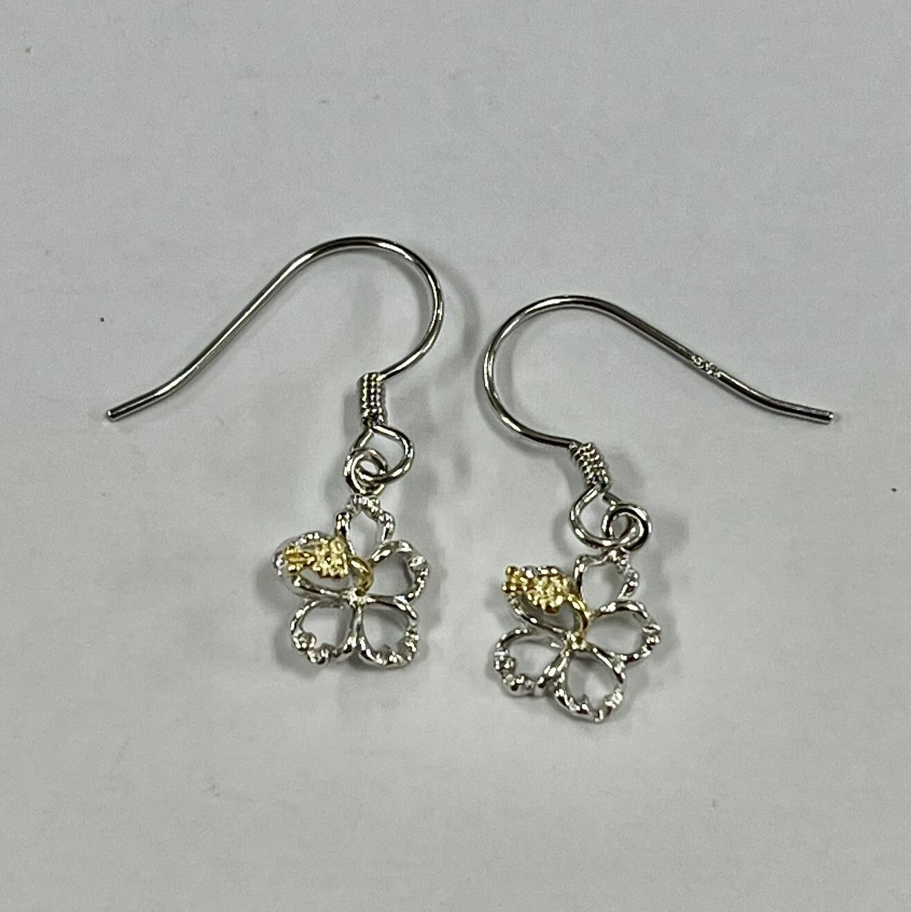 ハイビスカス ピアス シルバー925